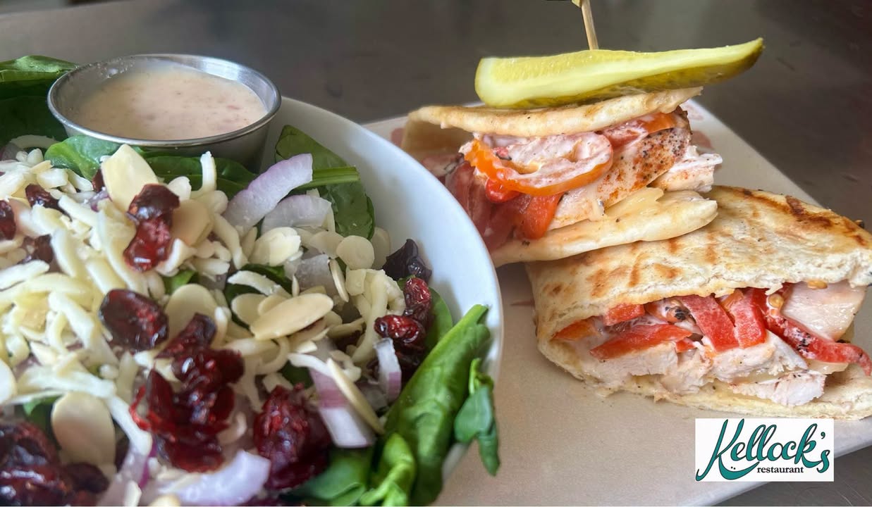 Kellock’s sandwich and salad, photographed by the restaurant